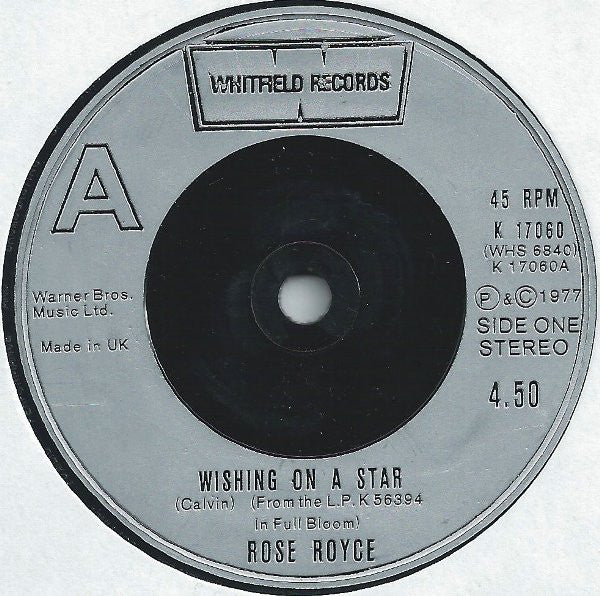 Rose Royce - Wishing On A Star (7", Single, Sil)