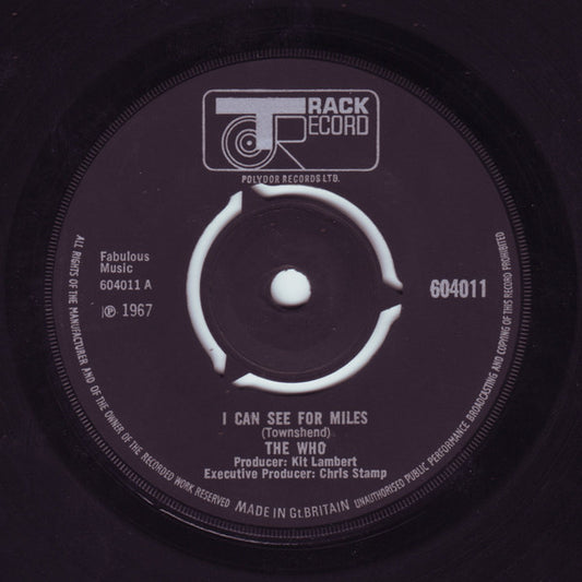 The Who - I Can See For Miles (7", Single, 3-P)