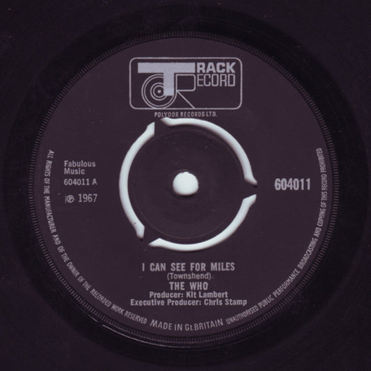 The Who - I Can See For Miles (7", Single, 3-P)
