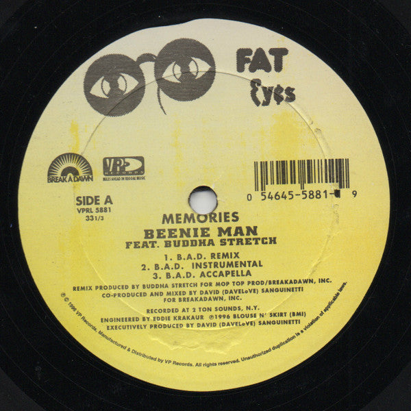 Beenie Man - Memories (12")