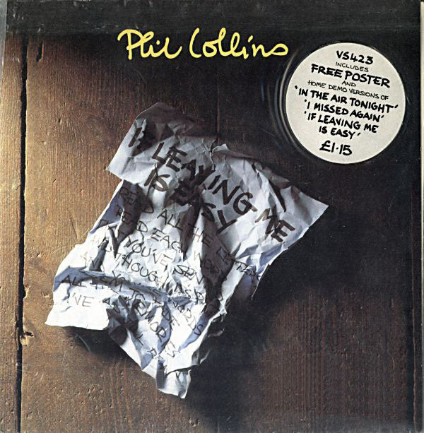 Phil Collins - If Leaving Me Is Easy (7", EP, Ltd, Pos)
