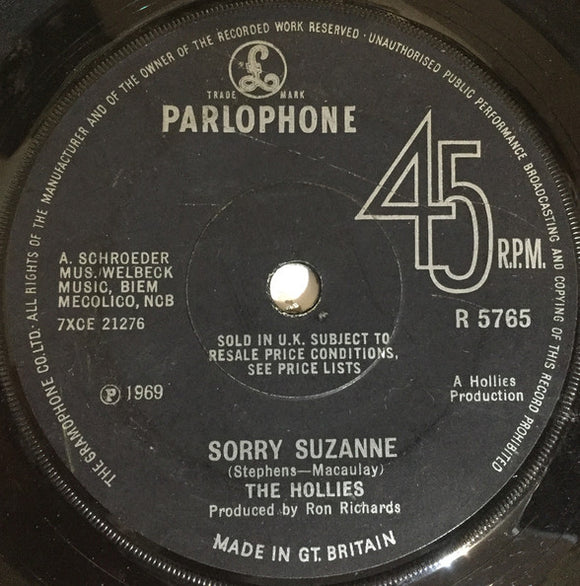 The Hollies - Sorry Suzanne (7