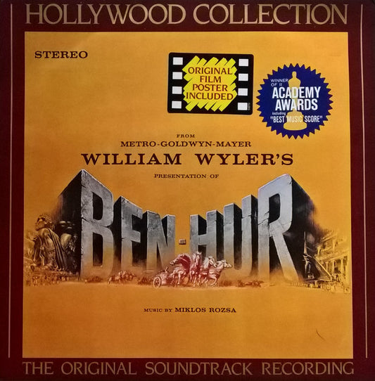 Miklos Rozsa* - Ben-Hur (Original Soundtrack Recording) (LP, RE)