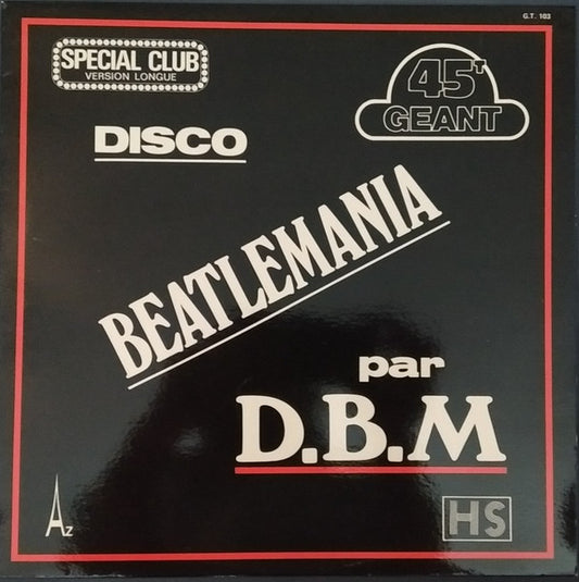 D.B.M. - Discobeatlemania / Kiss Me (12", Maxi)