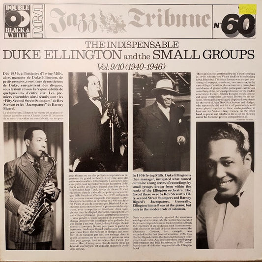 Duke Ellington - The Indispensable Duke Ellington And The Small Groups - Vol.9/10 (1940-1946) (2xLP, Comp, Mono, RE)
