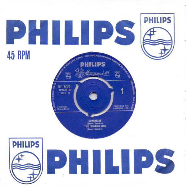 The Singing Nun, Soeur Sourire - Dominique (7", Single, Kno)
