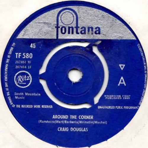 Craig Douglas (2) - Around The Corner (7", Single)