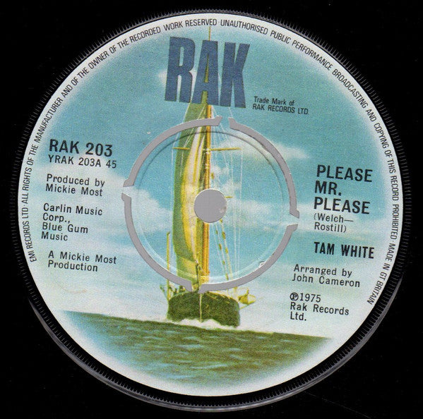 Tam White - Please Mr. Please (7")