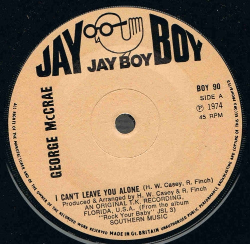 George McCrae - I Can't Leave You Alone (7", Single, Sol)