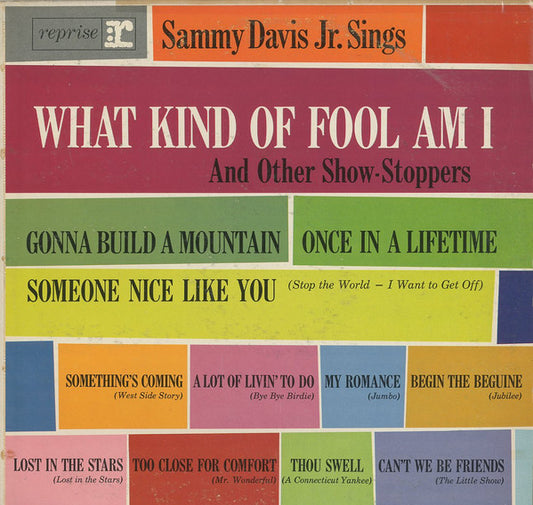 Sammy Davis Jr. - Sammy Davis Jr. Sings What Kind Of Fool Am I And Other Show-Stoppers (LP, Album, Mono)
