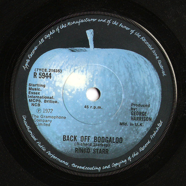 Ringo Starr - Back Off Boogaloo (7", Single, Sol)