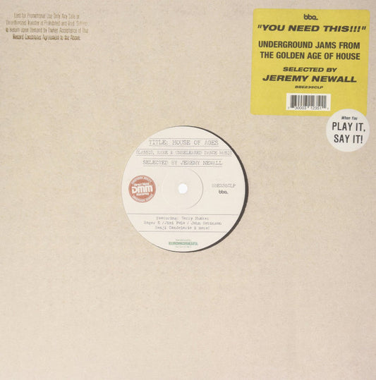 Jeremy Newall - House Of Ages (Classic, Rare & Unreleased Dance Music) (2x12", Comp)