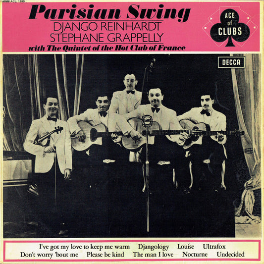 Django Reinhardt, Stephane Grappelly* With The Quintet Of The Hot Club Of France* - Parisian Swing (LP, Comp, Mono)