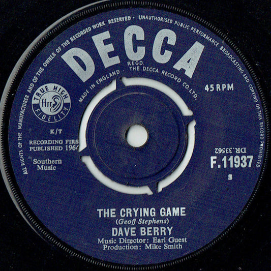 Dave Berry - The Crying Game (7", Single)