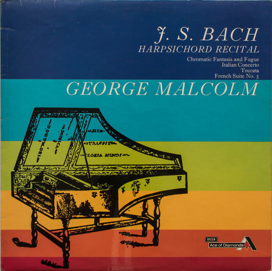 J. S. Bach*, George Malcolm - Harpsichord Recital (LP)