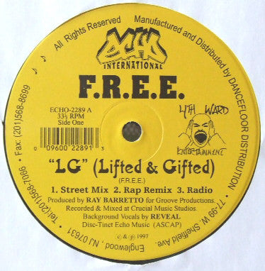 F.R.E.E. (3) - LG (Lifted & Gifted) / Put 'Em Up Now (12")