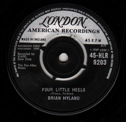 Brian Hyland - Four Little Heels  (7", Single)