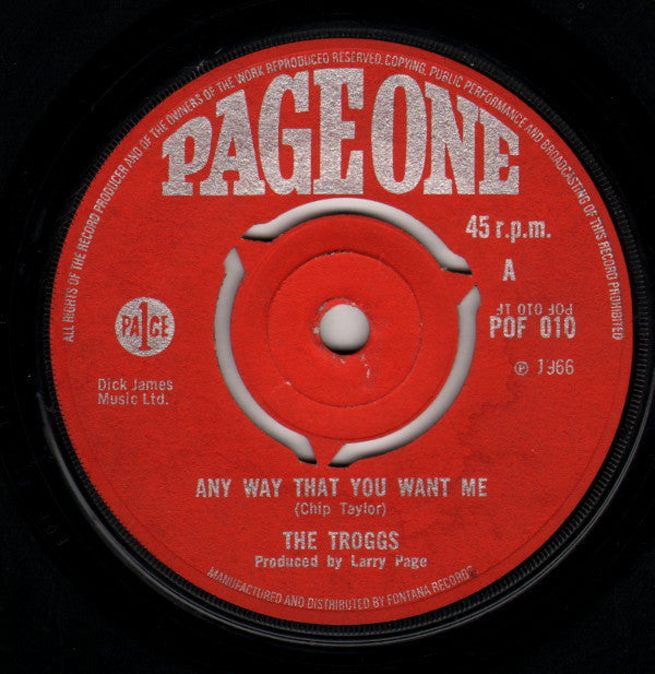 The Troggs - Any Way That You Want Me (7", Single, 3-P)