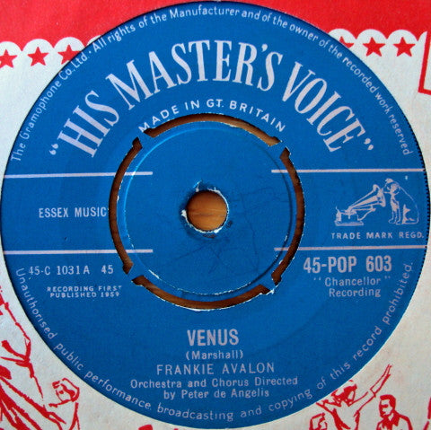 Frankie Avalon - Venus (7", Single)