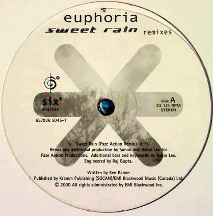 Euphoria (5) - Sweet Rain (Remixes) (12")