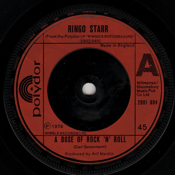 Ringo Starr - A Dose Of Rock 'N' Roll (7", Single)