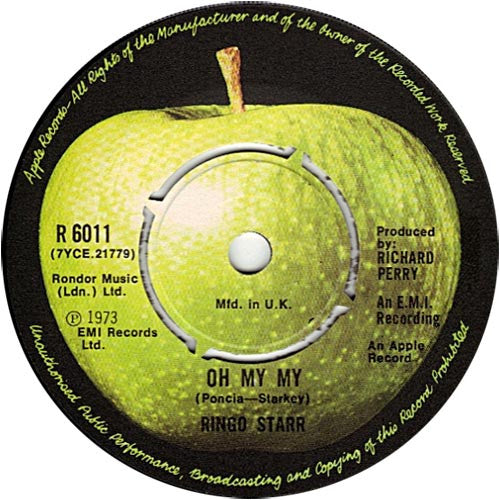 Ringo Starr - Oh My My (7", Single)