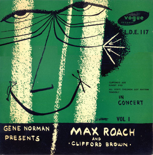 Gene Norman Presents Max Roach And Clifford Brown* - In Concert Vol 1 (10", Album)