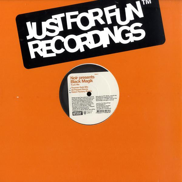 Noir Presents Black Magik (2) - Fuck Me (12")