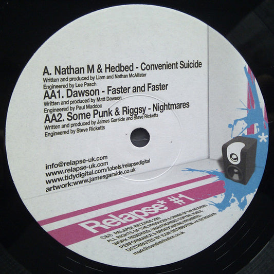 Nathan M & Hedbed / Dawson* / Some Punk & Riggsy - Convenient Suicide / Faster & Faster / Nightmares (12")