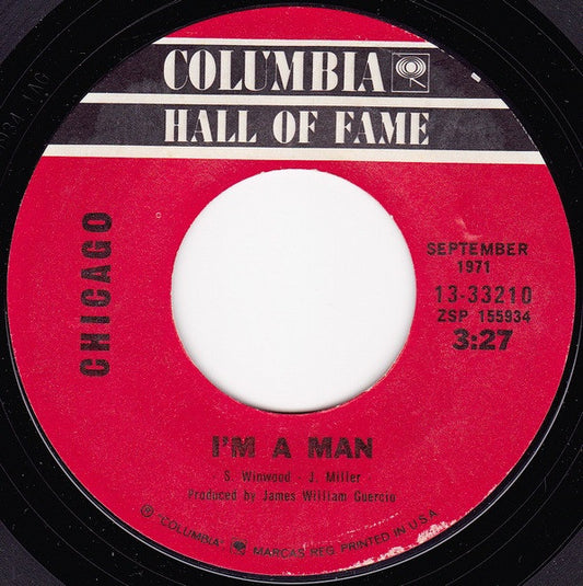 Chicago (2) - I'm A Man / Colour My World (7", RE, Styrene, Ter)