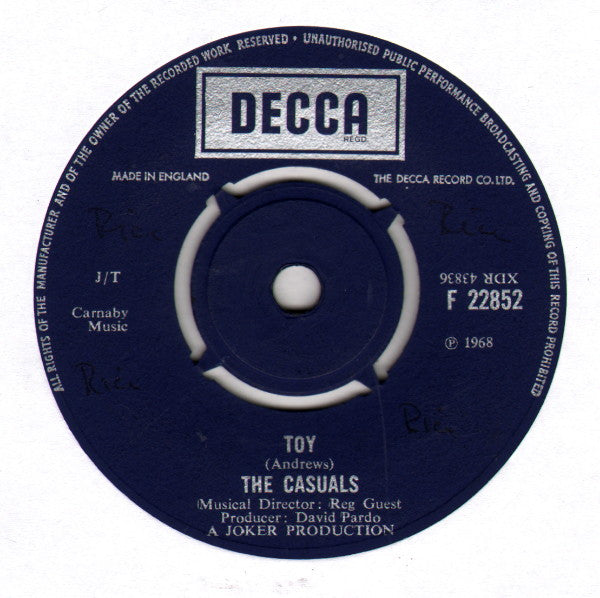 The Casuals - Toy (7")