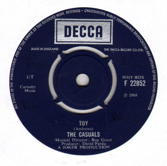 The Casuals - Toy (7")