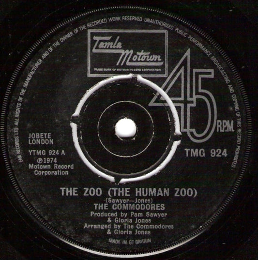 The Commodores* - The Zoo (The Human Zoo) (7", Single, 4-P)