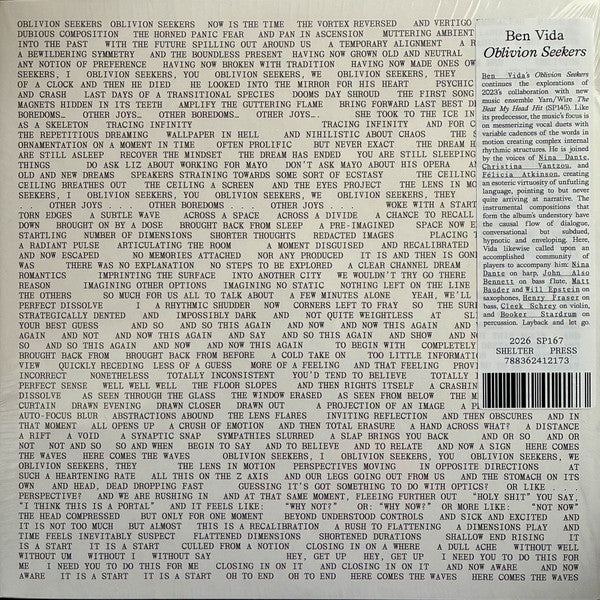 Ben Vida - Oblivion Seekers (LP, Album)