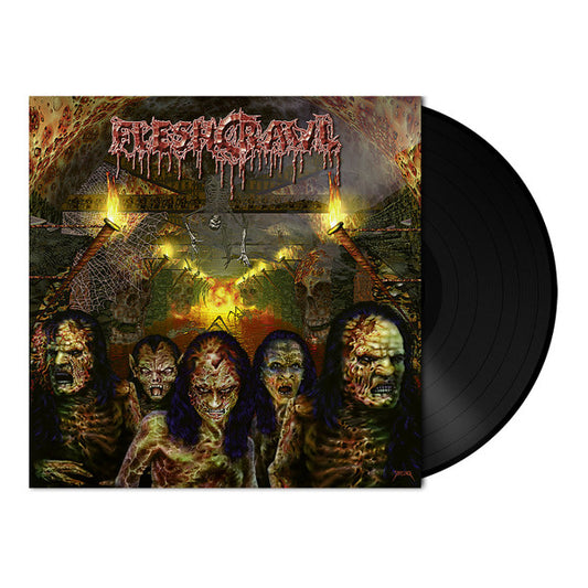 Fleshcrawl - As Blood Rains From The Sky ... We Walk The Path Of Endless Fire (LP, Album, RE)