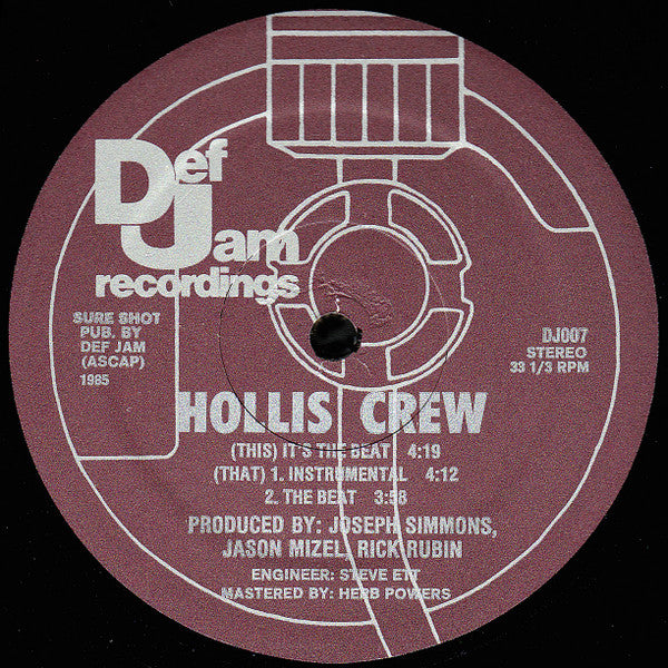 Hollis Crew - It's The Beat (12")