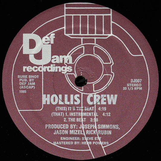 Hollis Crew - It's The Beat (12")