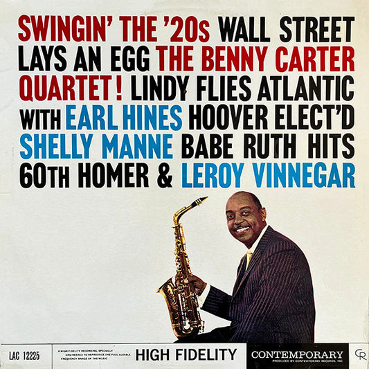 The Benny Carter Quartet - Swingin' The '20s (LP, Album)