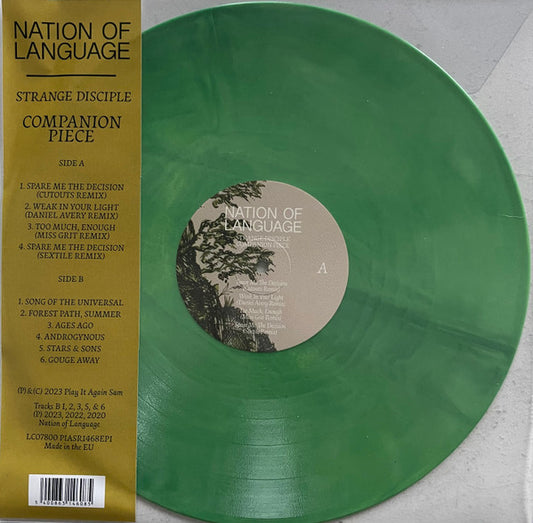 Nation Of Language - Strange Disciple Companion Piece (LP, Ltd, Gre)
