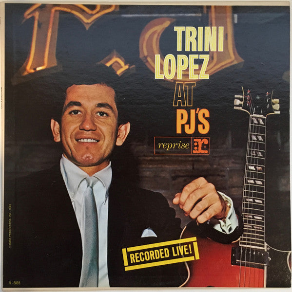 Trini Lopez - Trini Lopez At PJ's (LP, Album, Mono, San)