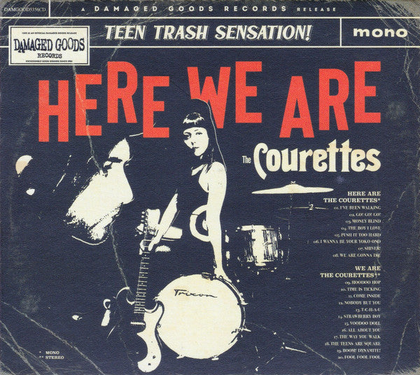 The Courettes - Here We Are The Courettes (CD, Comp, Mono, RM, RP)