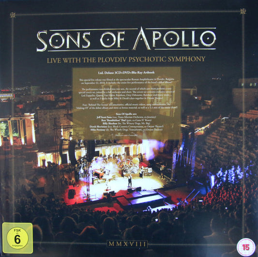 Sons Of Apollo - Live With The Plovdiv Psychotic Symphony (3xCD + DVD-V, Multichannel, NTSC + Blu-ray, Multic)