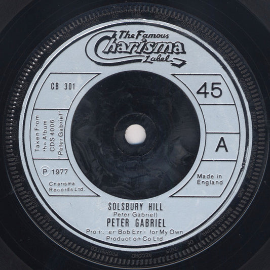 Peter Gabriel - Solsbury Hill (7", Single)