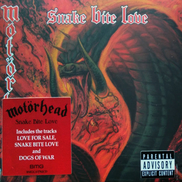 Motörhead - Snake Bite Love (CD, Album, RE, Dig)