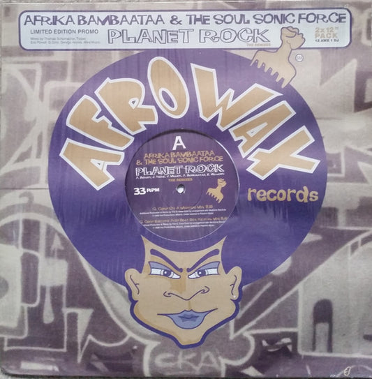 Afrika Bambaataa & The Soul Sonic Force* - Planet Rock The Remixes (2x12", Ltd, Promo)