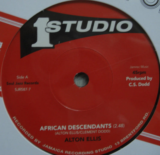 Alton Ellis / Freedom Singers* - African Descendants / Black Is Black (7", RE)