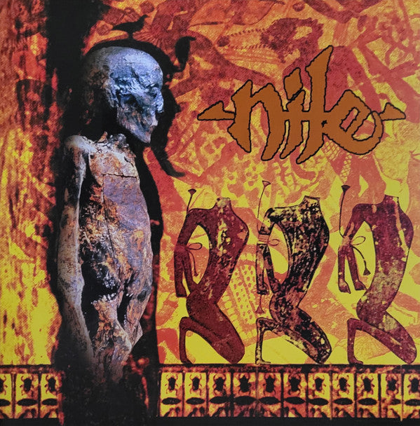 Nile (2) - Amongst The Catacombs Of Nephren-Ka (LP, Album, RE, Yel)