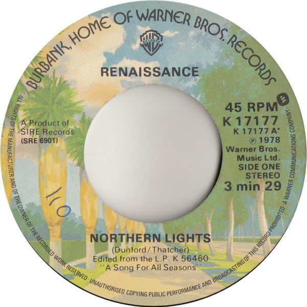 Renaissance (4) - Northern Lights (7", Single, lar)