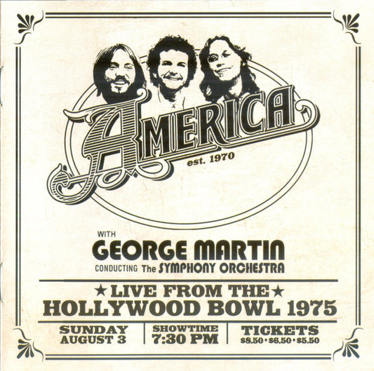 America (2) - Live From The Hollywood Bowl 1975 (CD, Album)