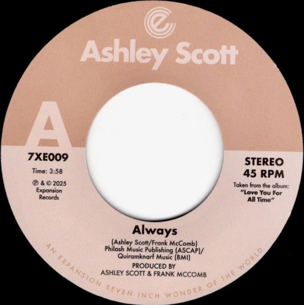 Ashley Scott (5) - Always (7", Single)